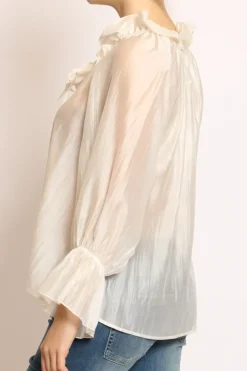 Blusa rouches burro