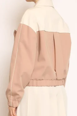 Bomber burro/rosa
