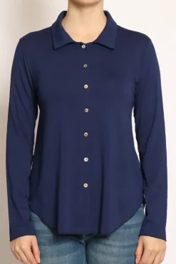 Camicia CARLY in jersey blu