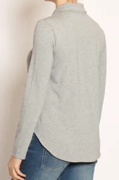 Camicia CARLY in jersey grigio melange