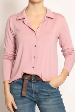 Camicia CARLY in jersey rosa