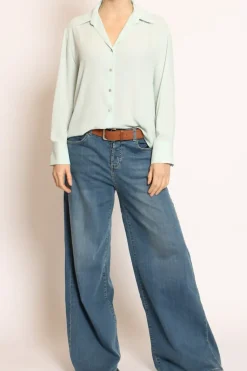 Camicia CLAY MANO SETA mint
