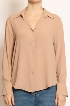 Camicia CLAY MANO SETA peanut