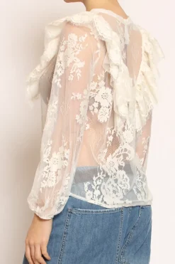 Camicia pizzo burro