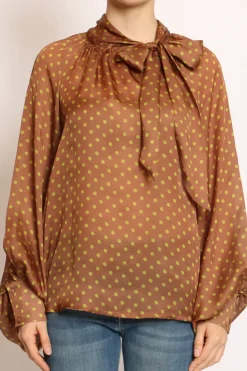 Camicia pois c/fiocco moka/acido