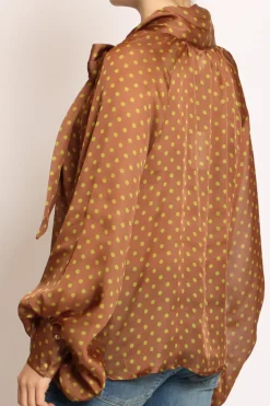 Camicia pois c/fiocco moka/acido