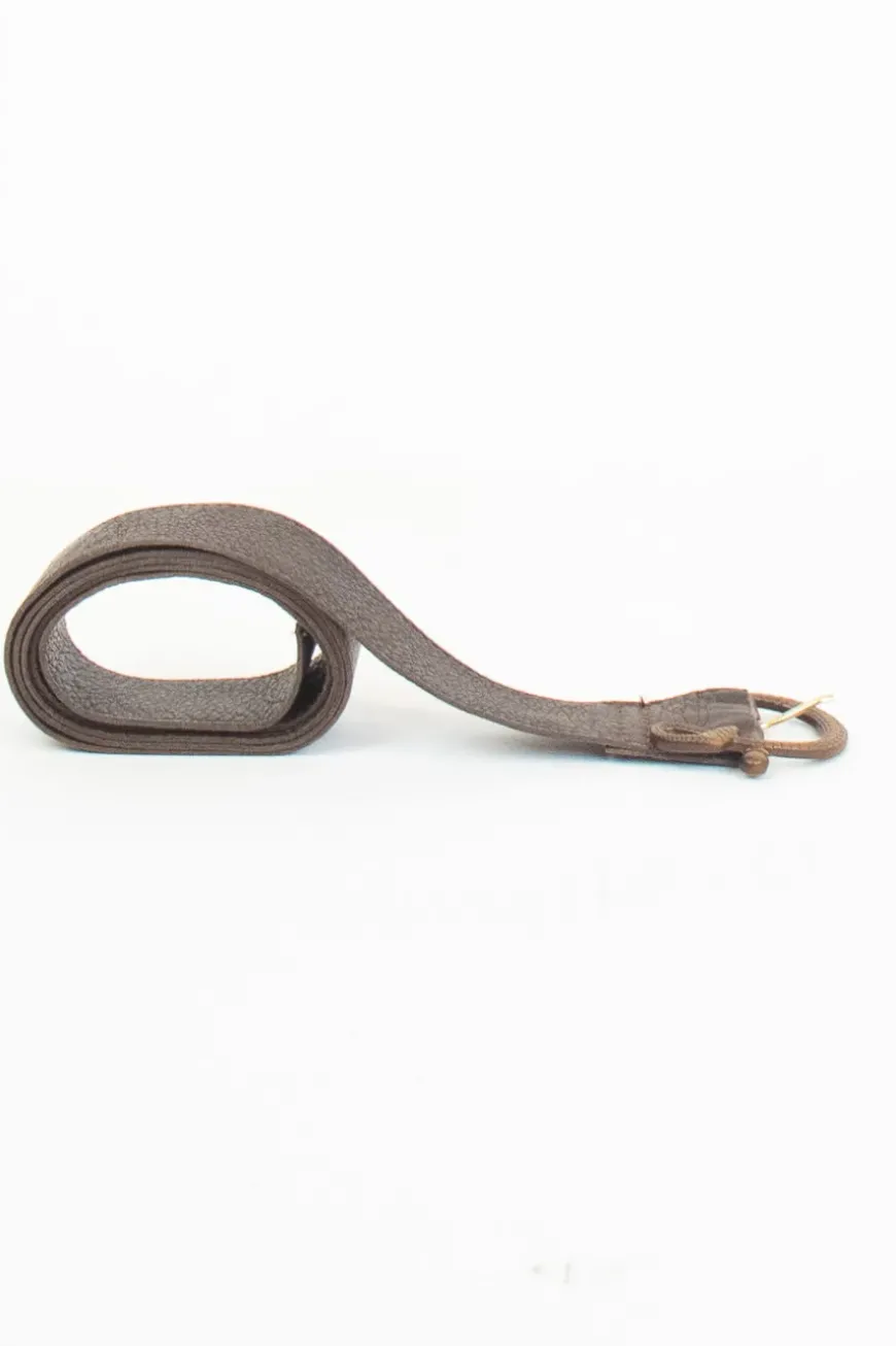 Cinta pelle fibbia snake moro