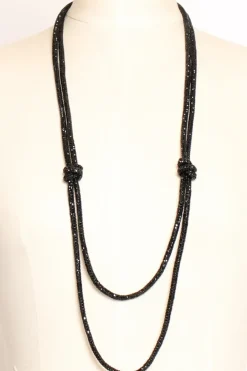 Collana nodo nero