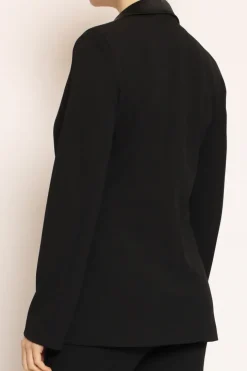 Giacca 1 bottone collo raso nero