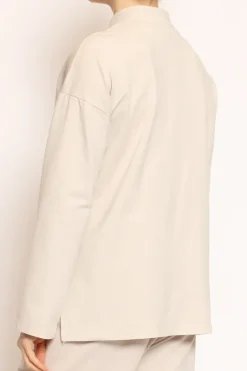 Giacca felpa light beige