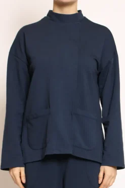 Giacca felpa light blu