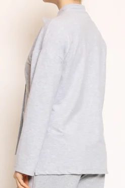 Giacca felpa light grigio melange