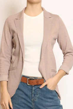 Giacca JIN elasticizzata lurex rosa
