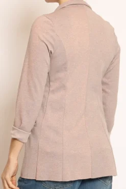 Giacca JIN elasticizzata lurex rosa