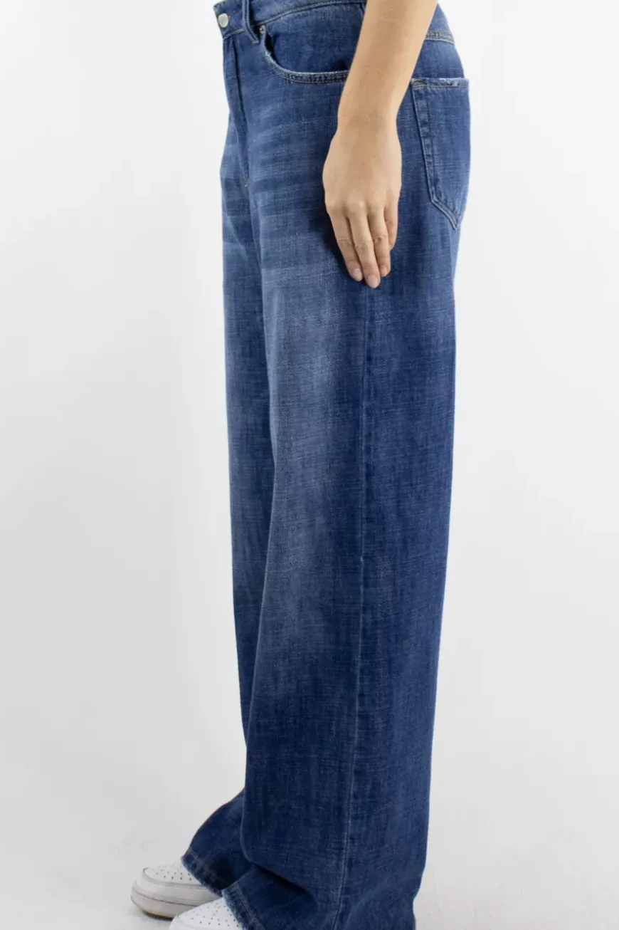 Jeans Hazel gamba dritta denim