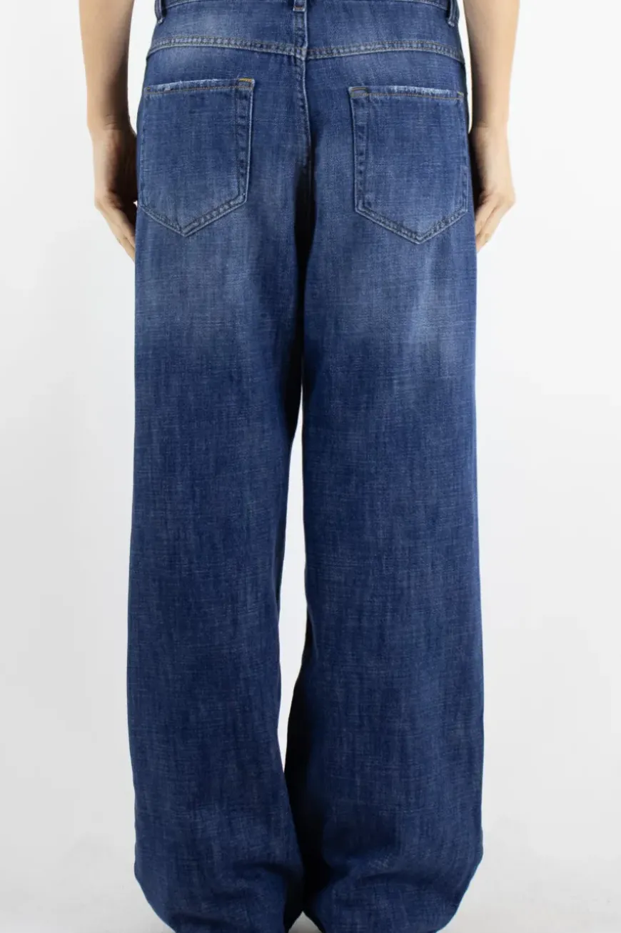 Jeans Hazel gamba dritta denim