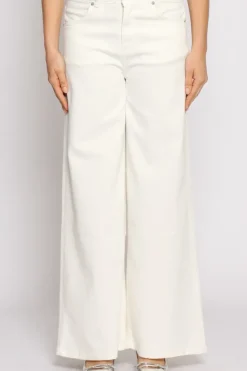 Jeans Kam palazzo bianco