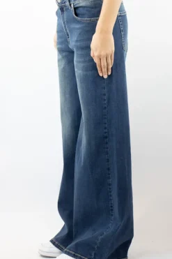 Jeans kam2 palazzo lavaggio medio denim