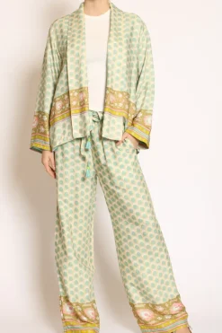 Kimono corto fantasia acqua/sand/olio