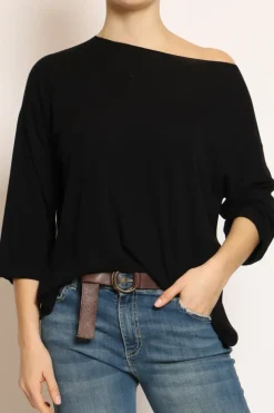 Maglia scatola oversize nero