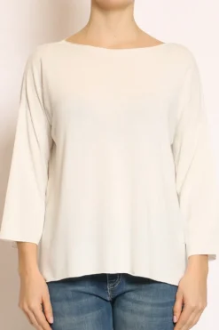 Maglia scatola oversize off white