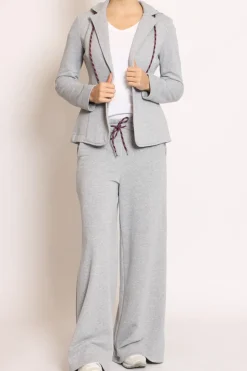 Pantalone felpa c/coulisse grigio