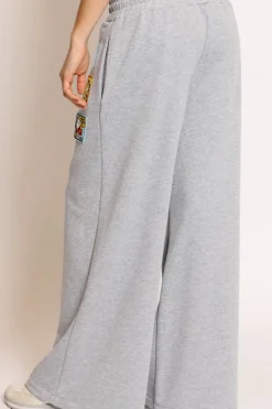 Pantalone felpa patch Snoopy grigio