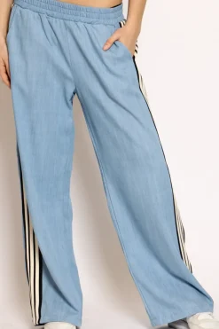 Pantalone LESLEY tela denim chambray denim