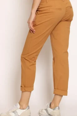 Pantalone LOIS chino cotone elasticizzato caramel
