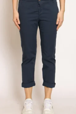 Pantalone LOIS chino cotone elasticizzato blu