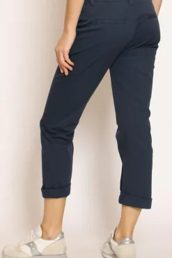 Pantalone LOIS chino cotone elasticizzato blu