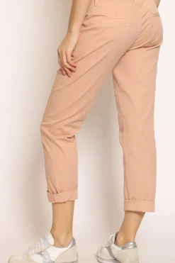 Pantalone LOIS chino cotone elasticizzato rosa