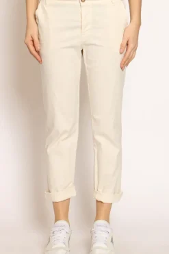 Pantalone LOIS chino cotone elasticizzato burro