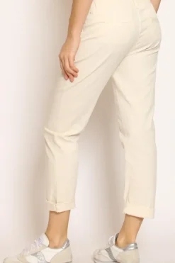 Pantalone LOIS chino cotone elasticizzato burro