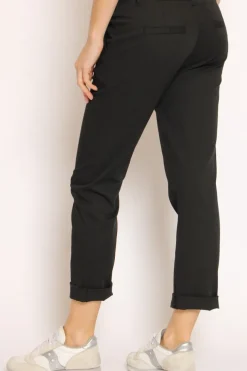 Pantalone LOIS chino cotone elasticizzato nero