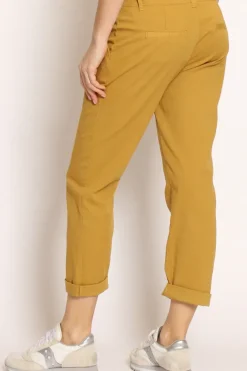 Pantalone LOIS chino cotone elasticizzato girasole