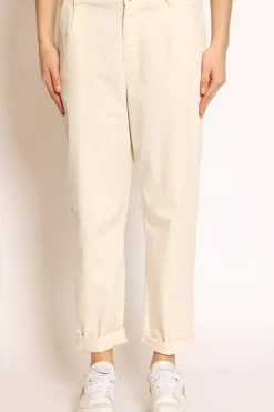 Pantalone lola c/pinces ed elastico dietro burro