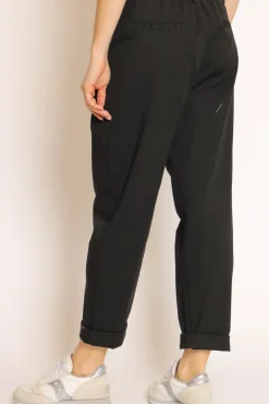 Pantalone lola c/pinces ed elastico dietro nero