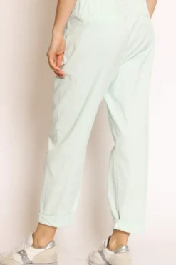 Pantalone lola c/pinces ed elastico dietro acqua
