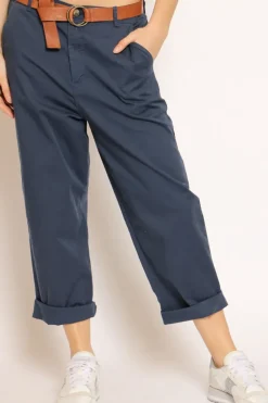 Pantalone LORY baggy cotone blu
