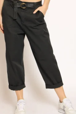Pantalone LORY baggy cotone nero