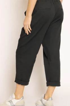 Pantalone LORY baggy cotone nero