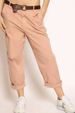 Pantalone LORY baggy cotone rosa