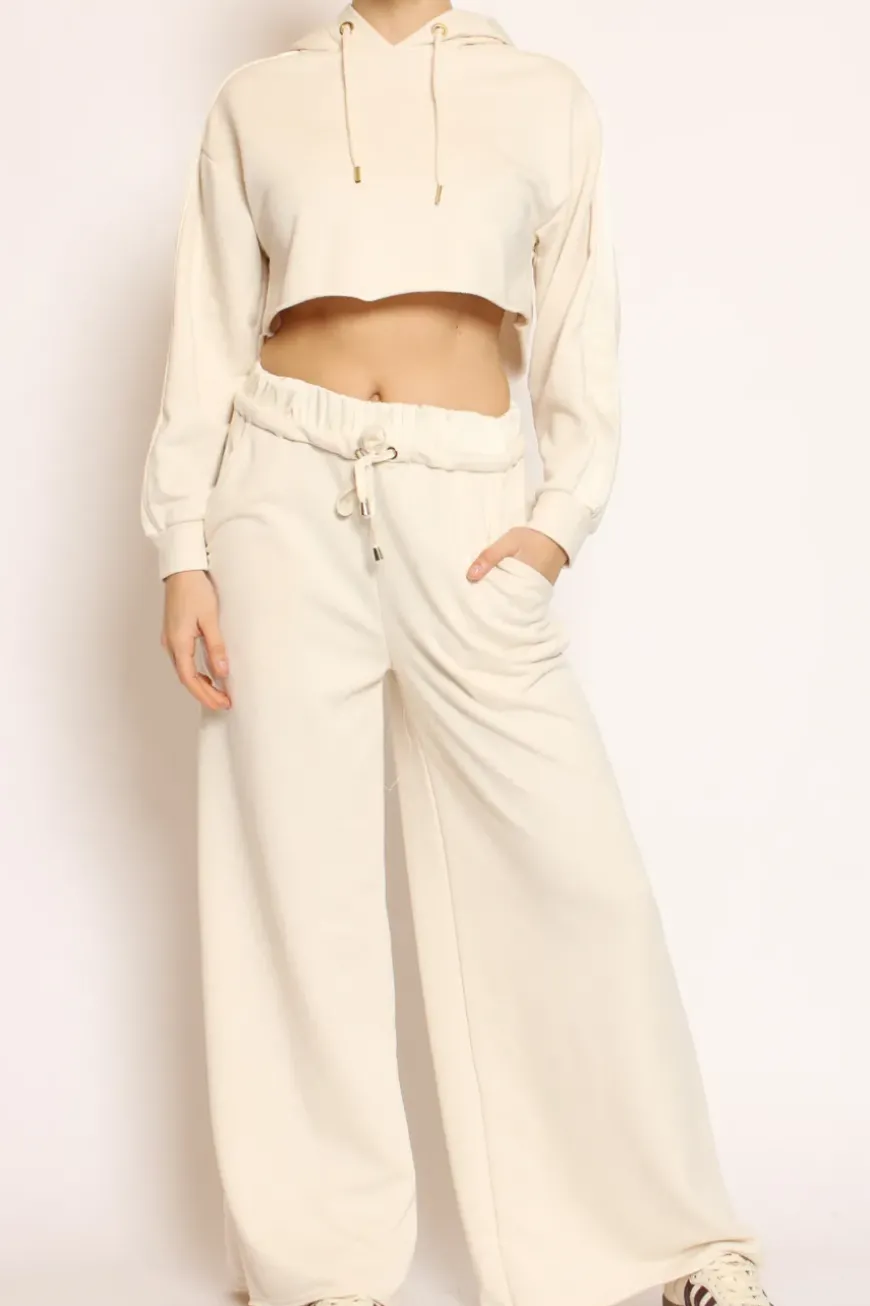 Pantalone palazzo burro