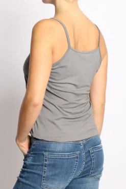 Top underware in jersey elasticcizato piombo