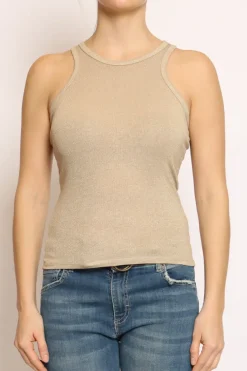 Top vogatore lurex gold