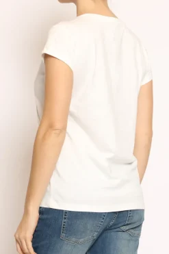 T-shirt CALIFORNIA bianco/blu