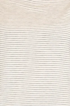 T-shirt CLOE righe in jersey grigio/bianco