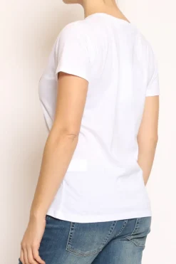 T-shirt cuore love bianco