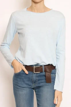 T-shirt girocollo cielo